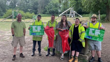 New Litter Picking Hub opened to help park visitors keep Bryngarw tidy